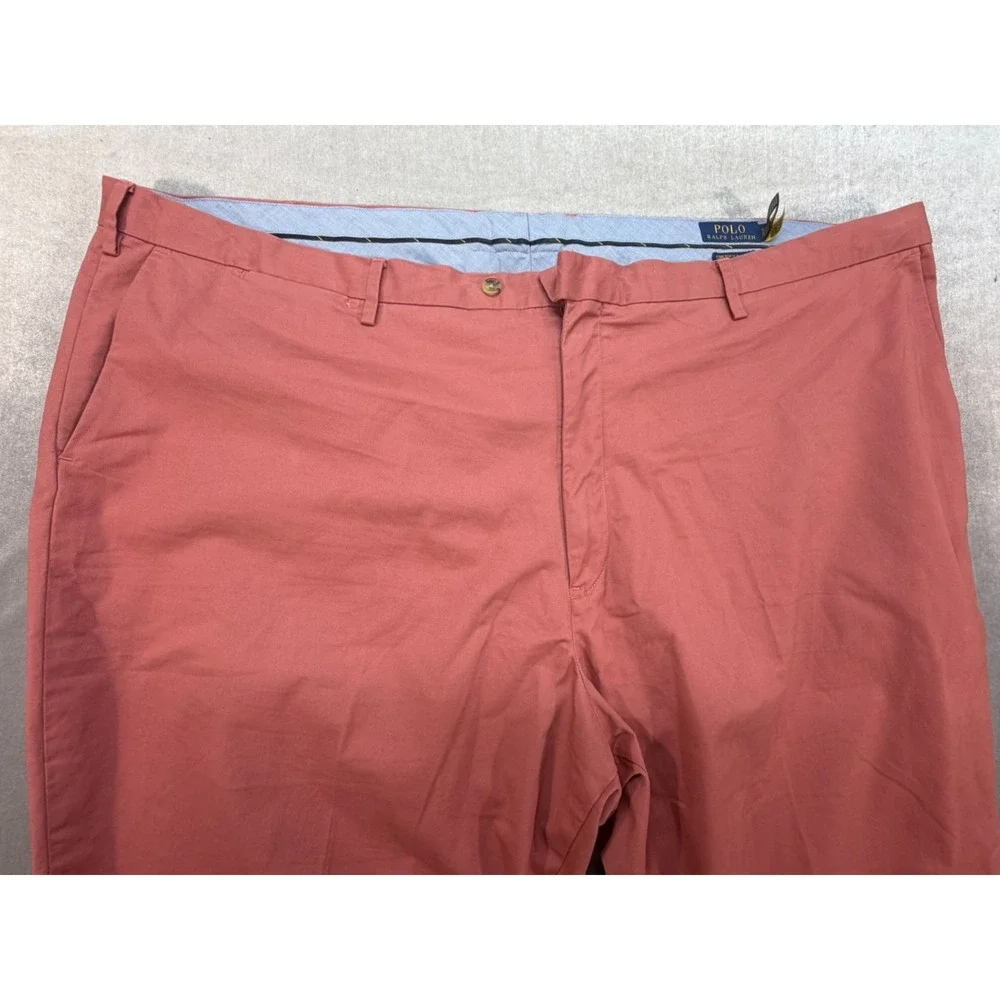 Lot of 2 Polo Ralph Lauren Stretch Classic Fit Dress Pants 52 X 32 BIG Red Green